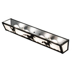 30"W Running Horses Vanity Light