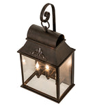 10"W Bastille Lantern Outdoor Wall Sconce