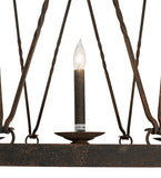 54"W Lakeshore 21 Lt Three Tier Chandelier