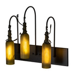 24"W Tuscan Vineyard 3 Lt Bottle Wall Sconce