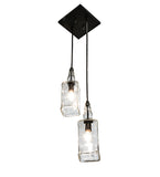 3"Sq Bourbon Bottle 2 Lt Pendant