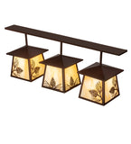 48"L Stillwater Mountain Pine 3 Lt Island/Billiard Pendant