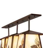 48"L Stillwater Mountain Pine 3 Lt Island/Billiard Pendant