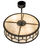 37"W Mission Hill Top Pendant