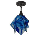 20"W Handkerchief Curacao Swirl Pendant