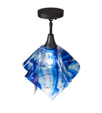 20"W Handkerchief Curacao Swirl Pendant