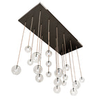 80"L Alva Orb 18 Lt Cascading Chandelier