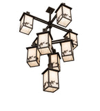 40"W Hyde Park Apple Branch 9 Lt Chandelier