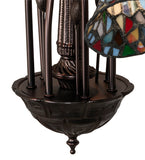 26"W Tiffany Pond Lily 7 Lt Chandelier