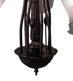 26"W Tiffany Pond Lily 7 Lt Chandelier