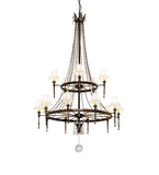 48"W Amaury 15 Lt Two Tier Chandelier