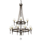 48"W Amaury 15 Lt Two Tier Chandelier