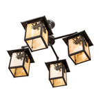 32"W Seneca Winter Pine 4 Lt Chandelier