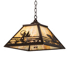 16"Sq Fly Fisherman Pendant