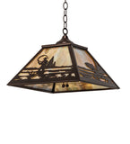 16"Sq Fly Fisherman Pendant