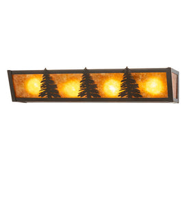 24"W Pine Tree Vanity Light