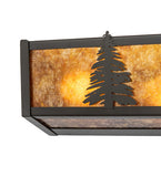 24"W Pine Tree Vanity Light