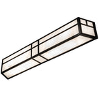 38"W Hyde Park Double T Mission Vanity Light