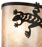 11"W Southwest Gecko Wall Sconce