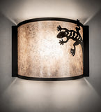 11"W Southwest Gecko Wall Sconce