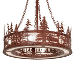 36"W Elk at Dusk Pendant