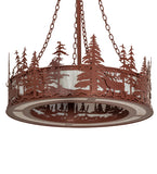 36"W Elk at Dusk Pendant