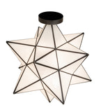 18"W Moravian Star Flush Mount