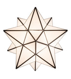 18"W Moravian Star Flushmount