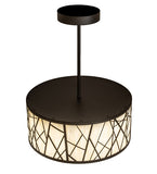 24"W Cilindro Rich Pendant