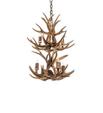 20"W Antlers 6 Lt Two Tier Chandelier
