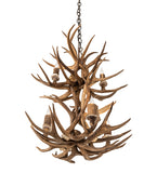 20"W Antlers 6 Lt Two Tier Chandelier
