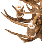20"W Antlers 6 Lt Two Tier Chandelier