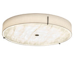 30"W Cilindro Textrene LED Flush Mount