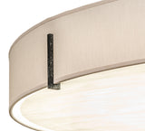 30"W Cilindro Textrene LED Flush Mount
