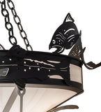 58"W Catch of the Day Trout Three Tier Chandelier