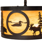 10"W Wildlife at Pine Lake Pendant