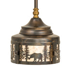 8"W Wildlife at Dusk Mini Pendant