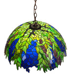 22"W Tiffany Honey Locust Floral Pendant