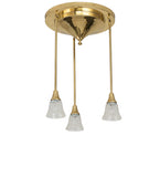 18.5"W Revival Wreath & Garland 3 Lt Pendant