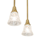 18.5"W Revival Wreath & Garland 3 Lt Pendant