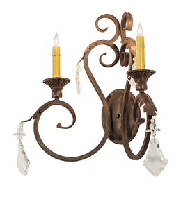 19"W Josephine 2 Lt Wall Sconce