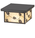 12"Sq Hyde Park Vine Leaf Outdoor Flush Mount