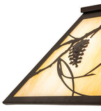 16"Sq Whispering Pines Pendant