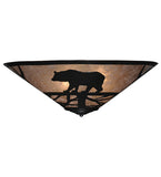 22"W Bear on the Loose Wildlife Flush Mount