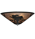 22"W Rabbit on the Loose Flush Mount