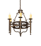 24"W Jasmine 6 Lt Chandelier