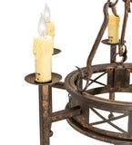 24"W Jasmine 6 Lt Chandelier