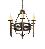 24"W Jasmine 6 Lt Chandelier