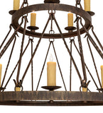 48"W Lakeshore 15 Lt Two Tier Chandelier