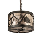 10"W Whispering Pines Inverted Pendant